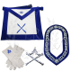 Marshal Masonic Regalia Set - Blue Lodge Officer Apron, Collar, Gloves & Jewel