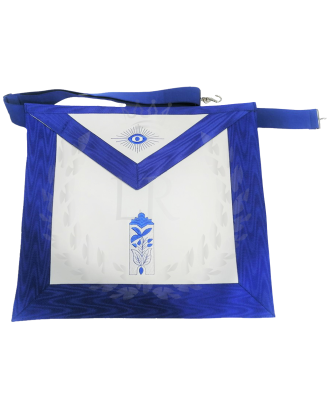 Junior Warden Blue Lodge Apron - Machine Embroidered Regalia