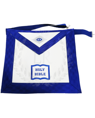 Chaplain Blue Lodge Apron Machine Embroidered Regalia