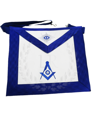 Senior Deaon Blue Lodge Apron Machine Embroidered Regalia