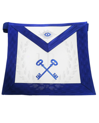 Treasurer Blue Lodge Apron Machine Embroidered Regalia