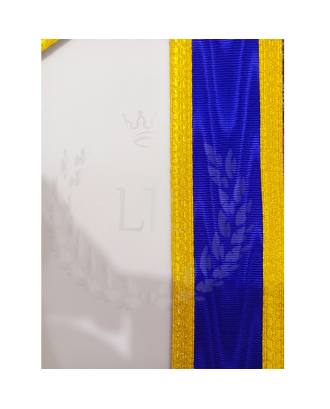 Masonic Worshipful Master Officer Regalia Set - Hand Embroidered Apron, Chain Collar, Gloves & Jewel