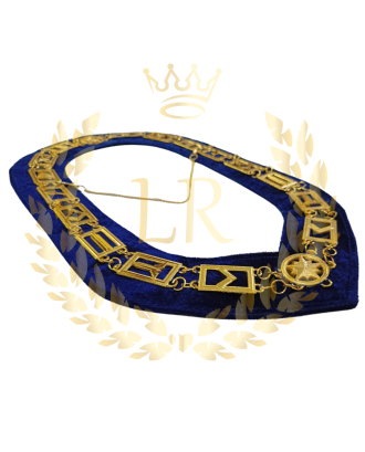 Masonic Regalia Blue Lodge Worshipful Master Golden Plated Premium Quality Chain Collar Jewel Deal