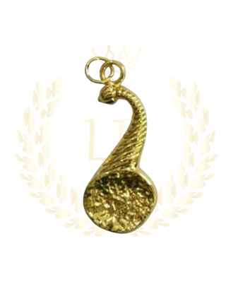 MASONIC REGALIA BLUE LODGE JUNIOR STEWARD  OFFICER JEWEL – GOLD-PLATED BRASS, STANDARD SIZE, CEREMONIAL STYLE