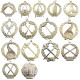 MASONIC REGALIA GRAND LODGE SENIOR WARDEN OFFICER JEWEL – GOLD-PLATED BRASS, STANDARD SIZE, CEREMONIAL STYLE