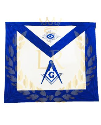 Masonic Regalia Blue Lodge Master Mason Regular Embroidered Premium Quality Apron 