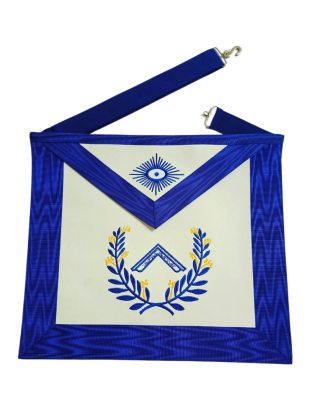 Worshipful Master Blue Lodge Officer Apron Premium Masonic Regalia